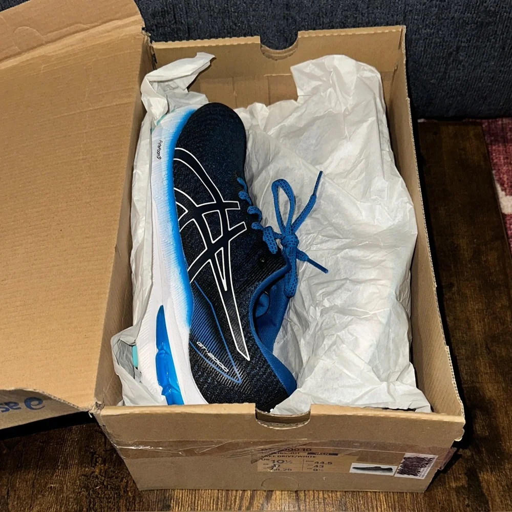 ASICS GT-2000 10 Running Shoes - Lake Drive Blue/White - Men 10.5